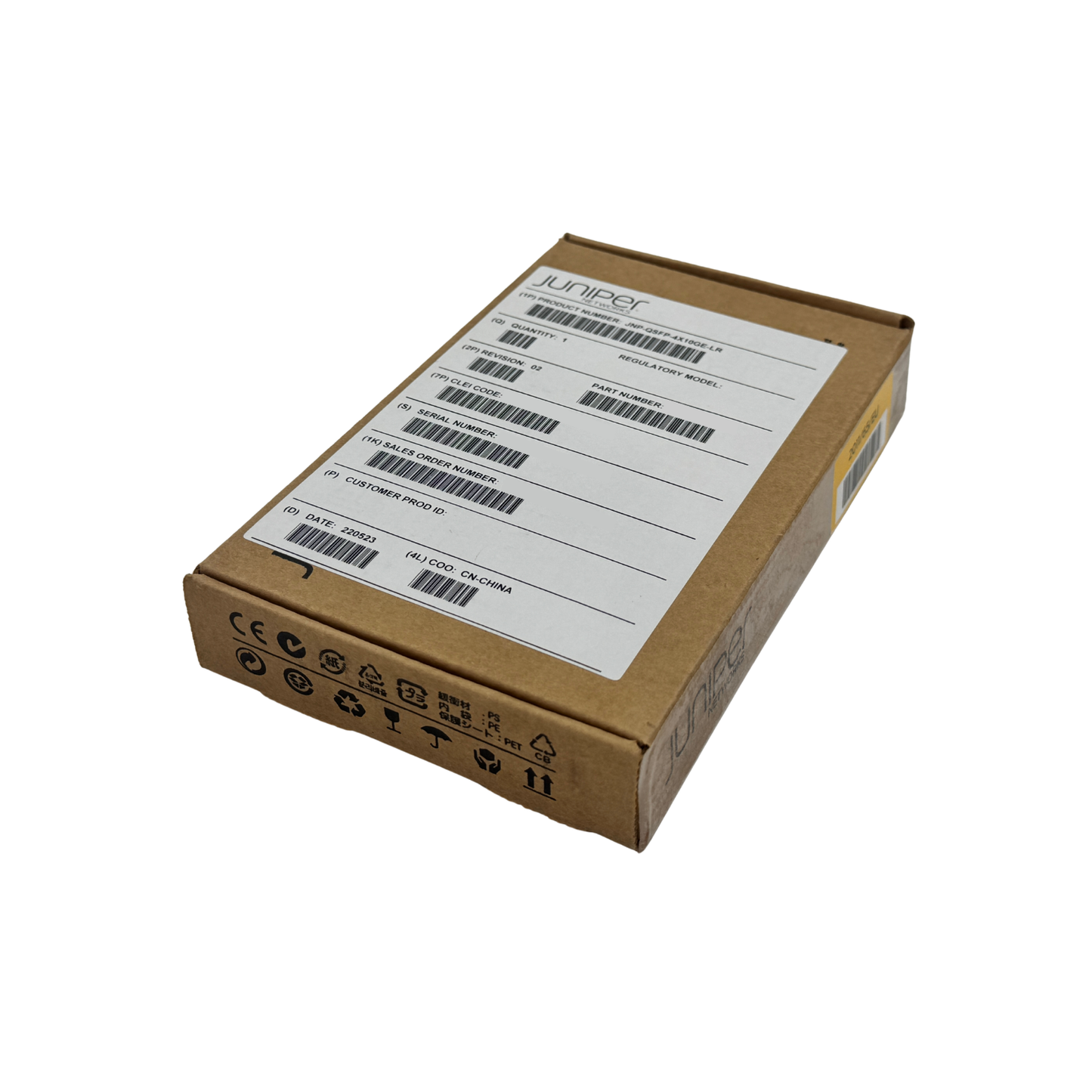 JNP-QSFP-4X10GE-LR Transceiver (NEW) Juniper Networks Circle Stock Ltd