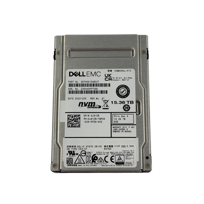 J91CR DELL KNOXIA CM6-R 15.36TB NVME SSD  (SDFHS81DAB02T) (REF) Inc 20% VAT