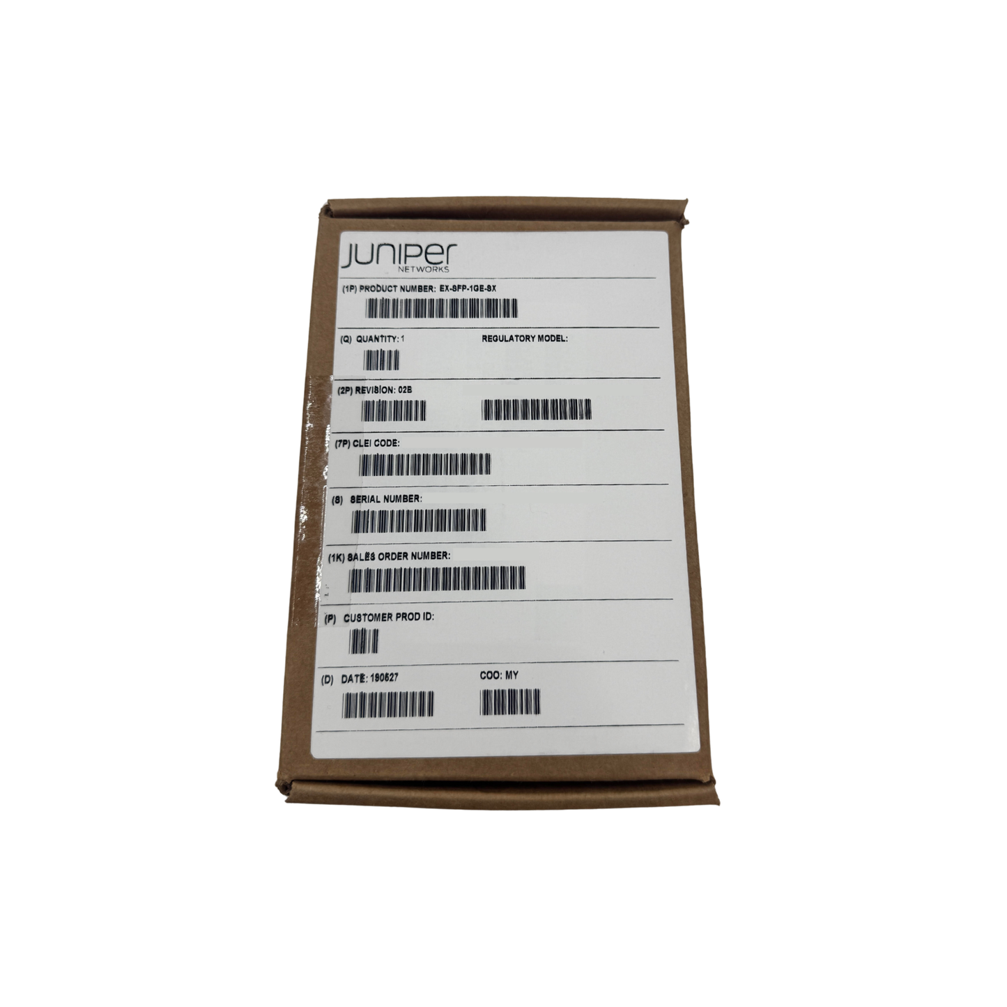 EX-SFP-1GE-SX Transceiver (NOB) Juniper Networks  Circle Stock Ltd