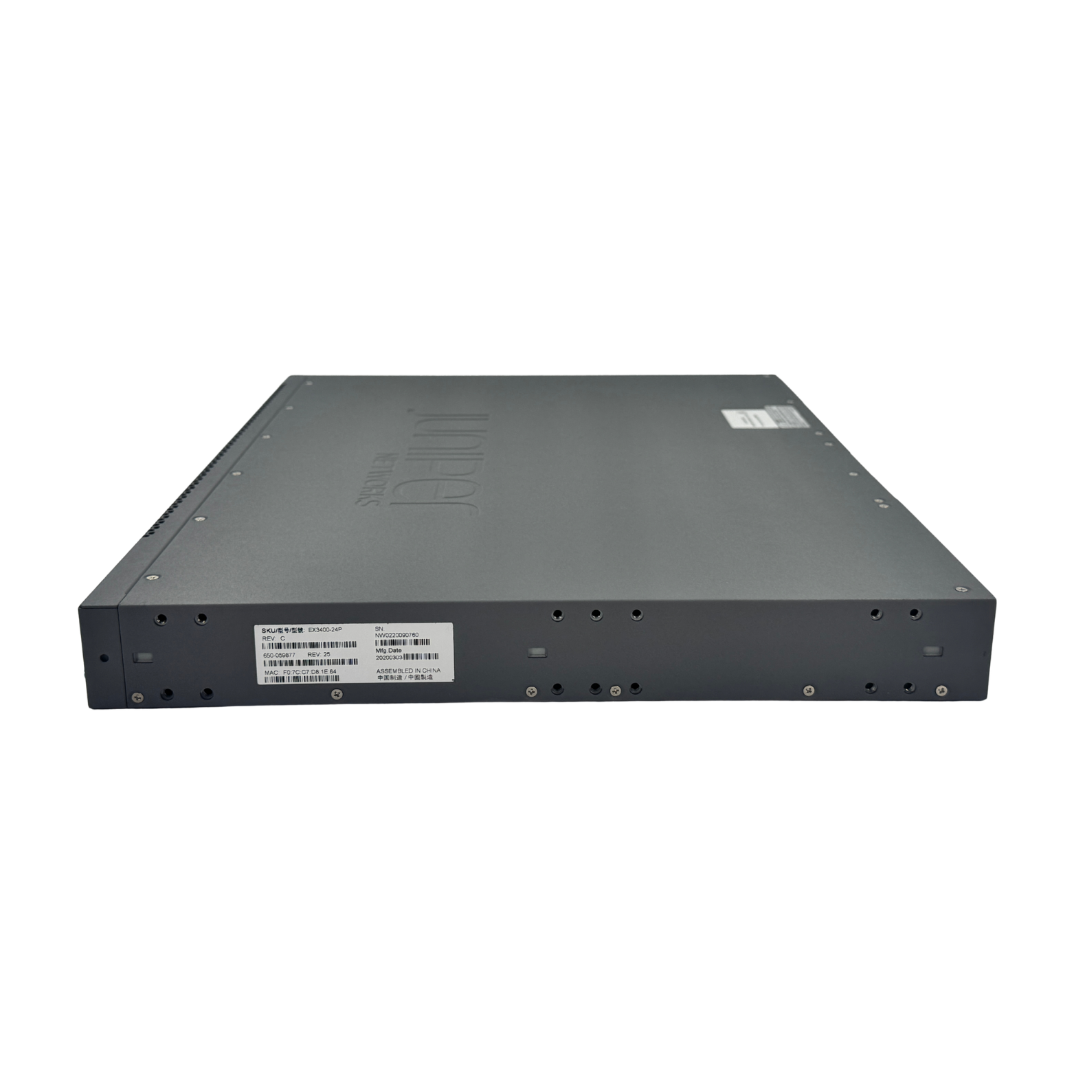 EX3400-24P Switch (Chassis Only) (REF) Juniper Networks  Circle Stock Ltd