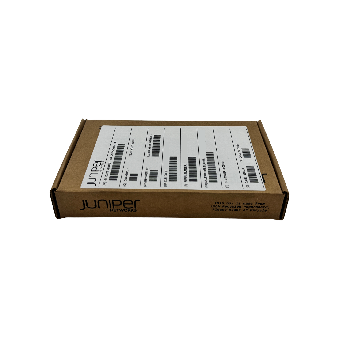 JNP-QSFP-4X10GE-LR Transceiver (NEW) Juniper Networks  Circle Stock Ltd