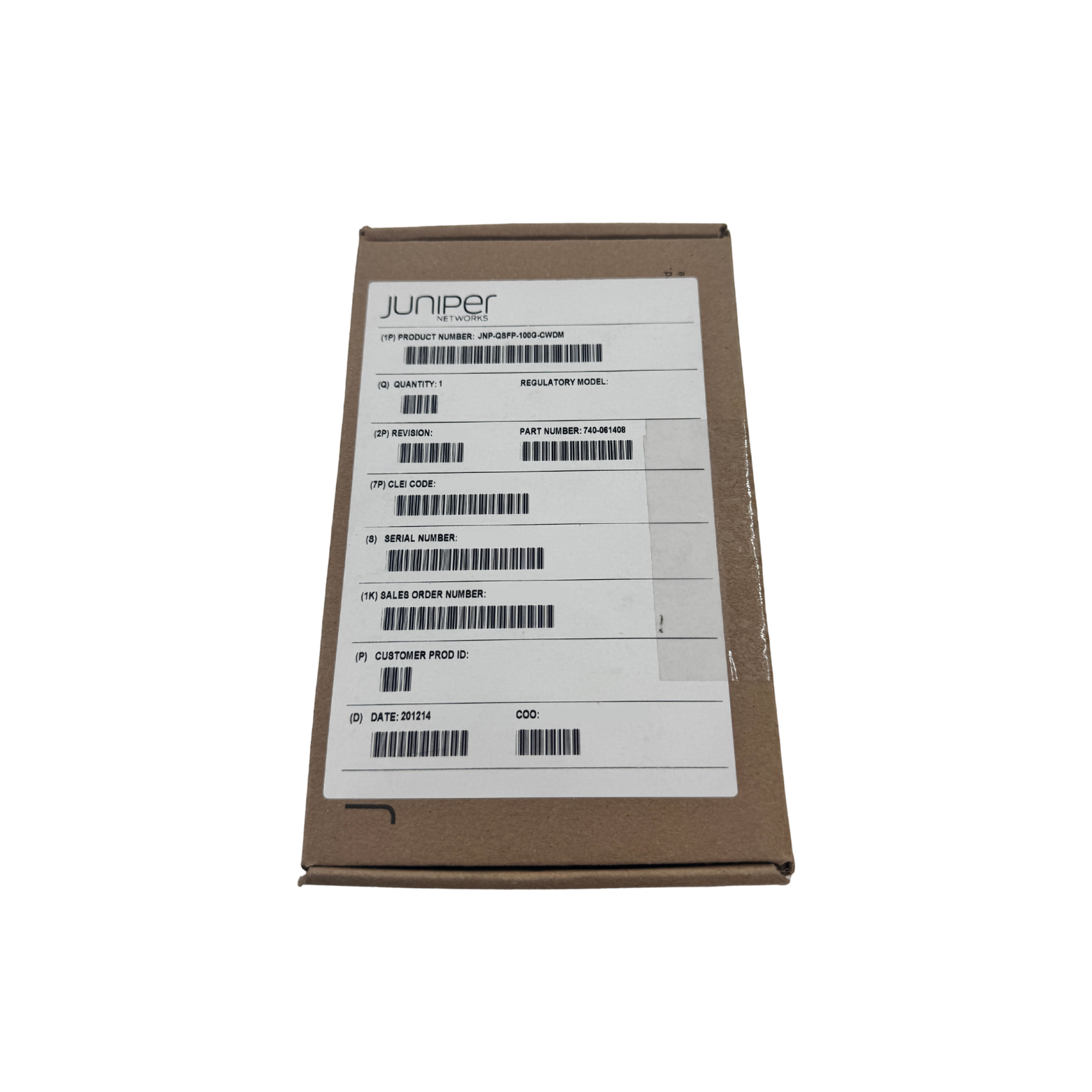 JNP-QSFP-100G-CWDM Transceiver (NOB) Juniper Networks  Circle Stock Ltd