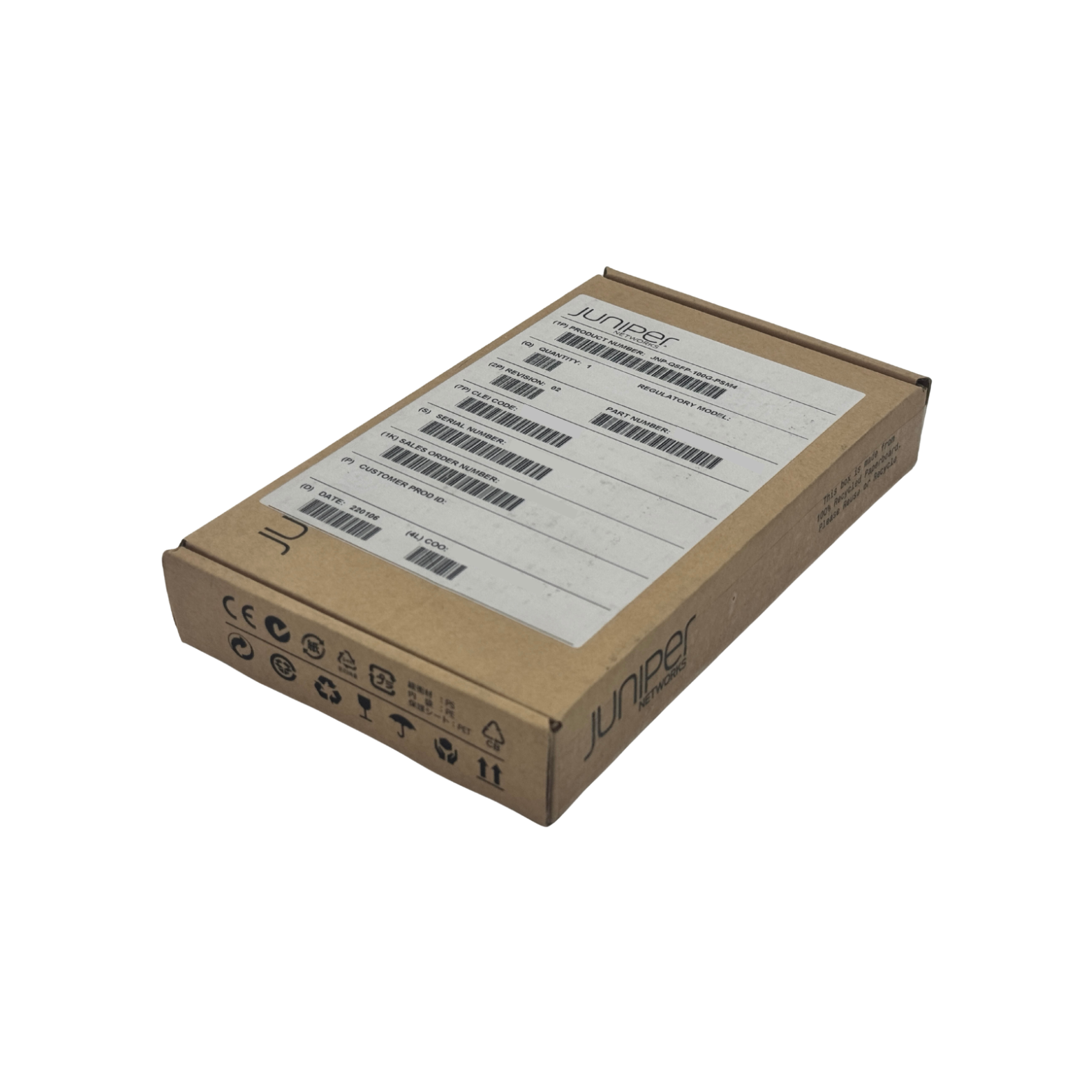 JNP-QSFP-100G-PSM4 Transceiver (NEW) Juniper Networks  Circle Stock Ltd